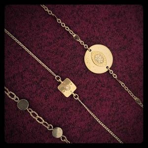 Silpada brass layering, Evil Eye bracelets,